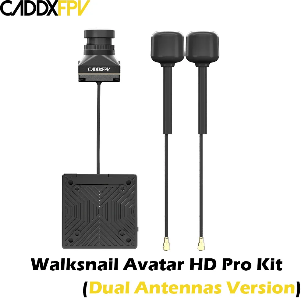 Caddx Walksnail Avatar HD Kit V2 / Avatar HD Pro Kit (Dual Antennas Version) Gyroflow+32G for FPV Freestyle Drones DIY Parts