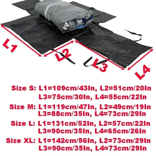 Imagen 2 del producto Bolsa de almacenamiento para barco inflable, bolsa de transporte para barco de PVC, almacenamiento plegable para Kayak, bolsa de almacenamiento plegable para bote inflable de PVC para coche