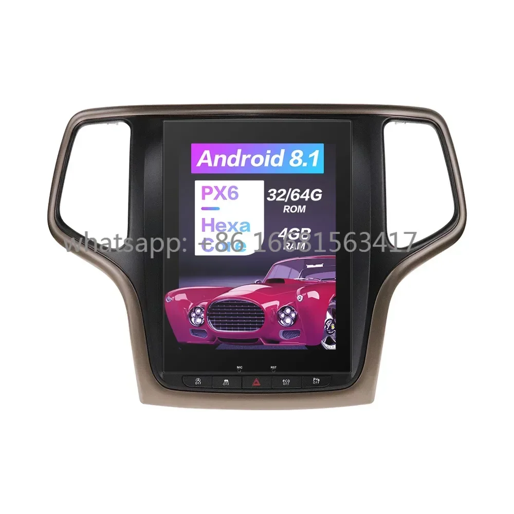 Android 9.0 Car Multimedia Radio GPS Navigator For Jeep Grand Cherokee 2014-2018 Multimedia Player Auto Stereo Head Unit