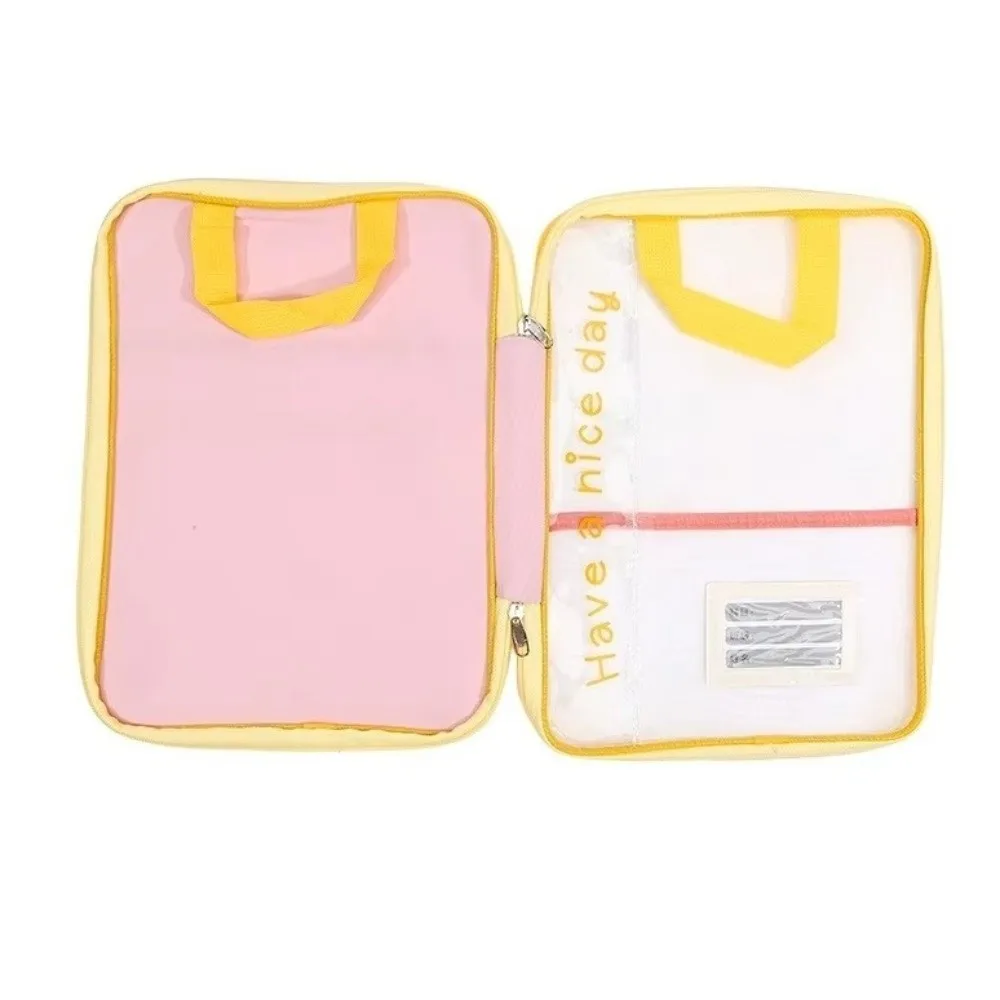 

Водонепроницаемая сумка для хранения документов Dopamine, большая вместительная сумка-органайзер на молнии, красочная сетчатая прозрачная сумка для учебы и школы