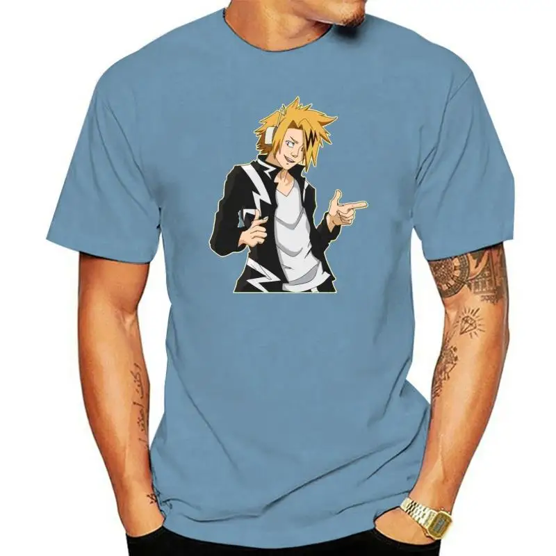 Kaminari Denki T Shirt My Heroes Academia Short Sleeve Shirts For Men Size S-3XL  New Fashion   Graphic Letter