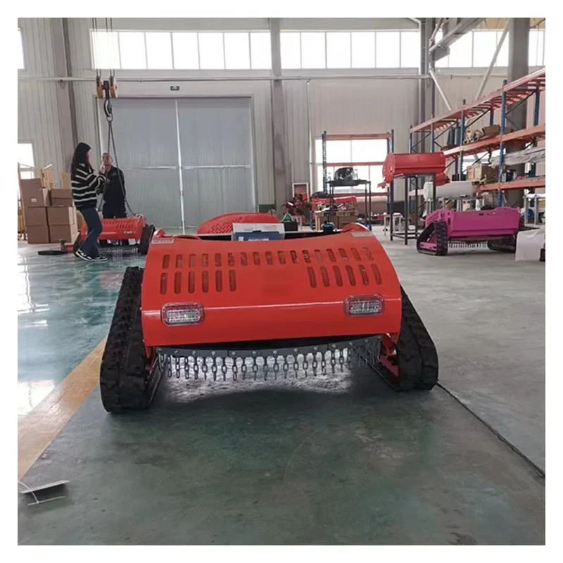 Factory Custom Engine Caterpillar Lawn Mower Robot Zero Turn Remote Control Lawn Mower Agricultural Equipment