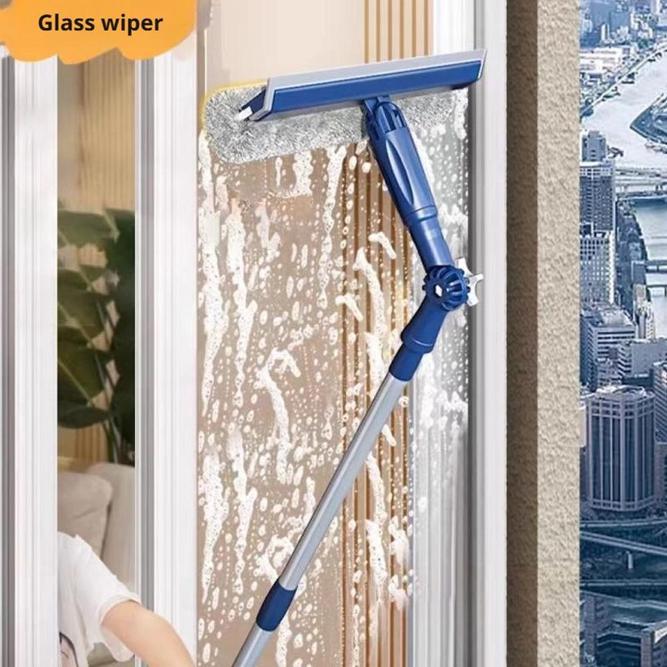  Glass Cleaning Artifact High-rise Window Scalable Cleaner Labor-saving Cleaning Portable Window Multifunctional Tool Househ B3o8 