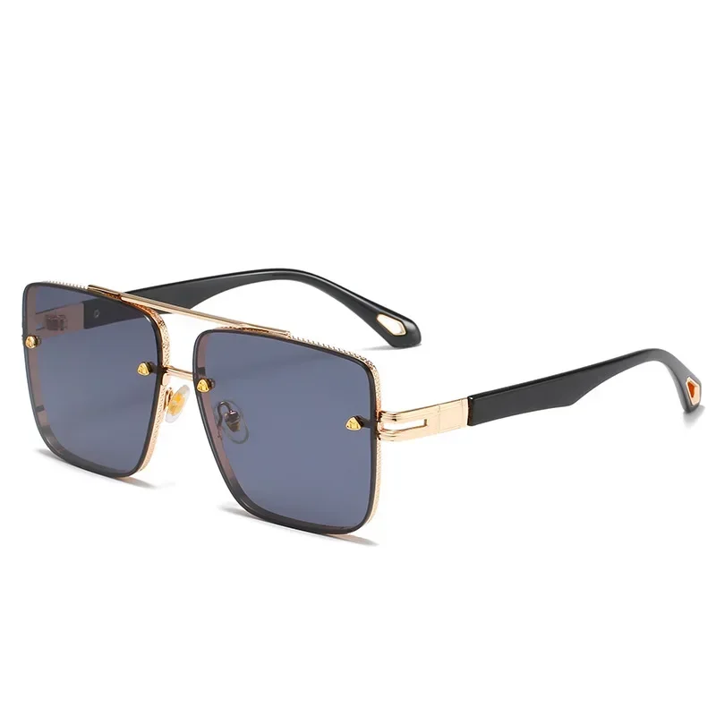 

2022 retro men's / women's universal Sunglasses high quality metal trend square Sunglasses luxury brand designer glasses UV400