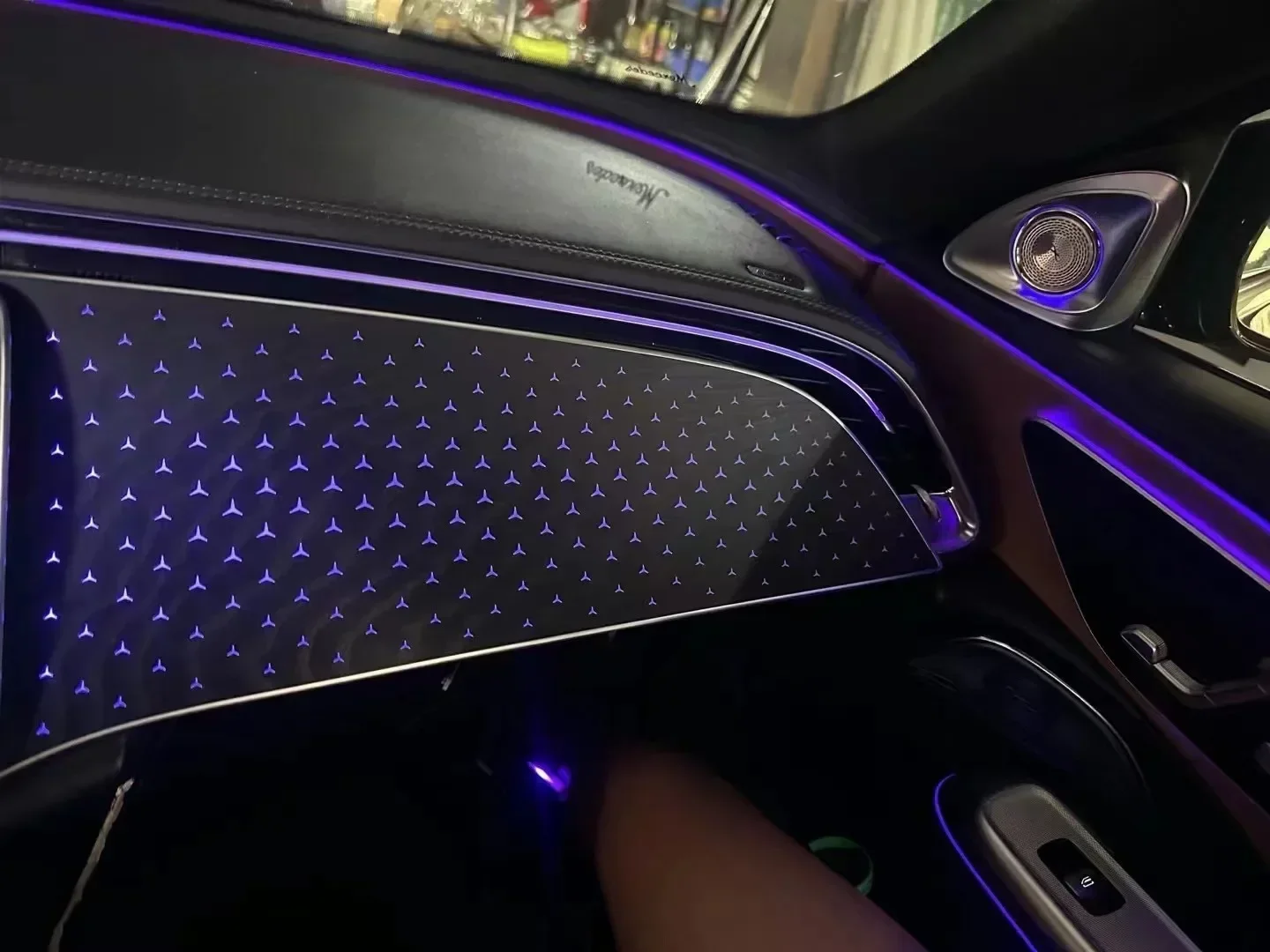Co-pilot decorative panel for W214 E260L E300L atmosphere light passenger dashboard decorative atmosphere light