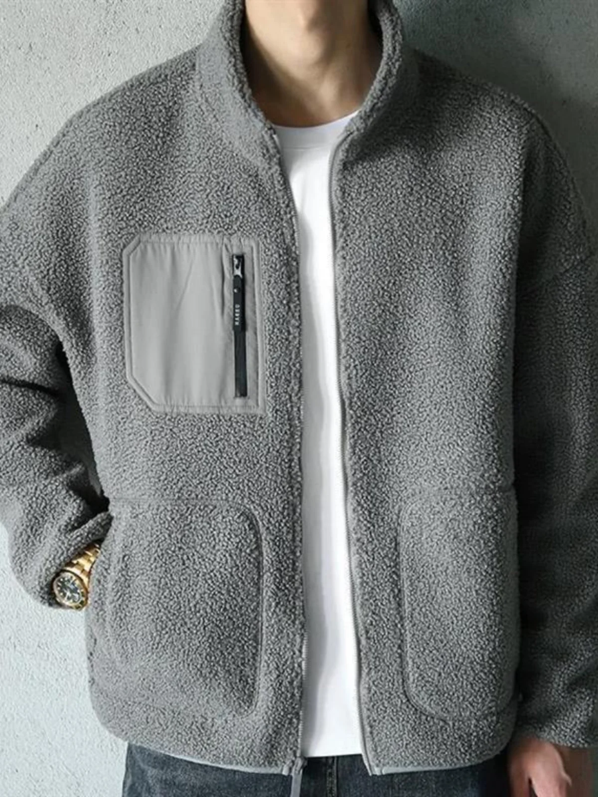 

Мужская утепленная куртка из овечьего вельвета, модное хлопковое пальто с подкладкой, осенне-зимняя повседневная верхняя одежда в стиле Sli Design