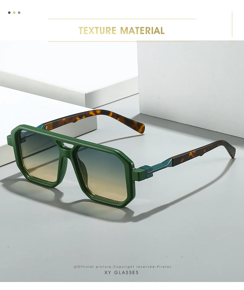 Punk Sonnenbrille Männer Marke Designer Quadrat Sonnenbrille UV400 Mode Cool Shades Frauen – Detail 1