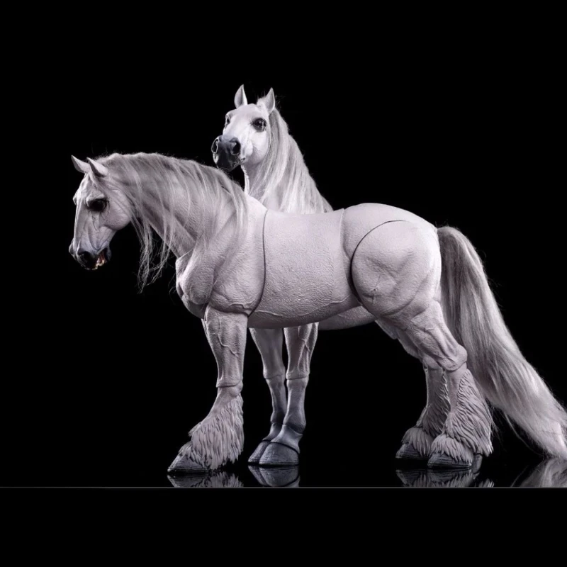 

In stock Fish Toys Horse White AB Basic Horse 1/12 Wasteland Series Mounts Mobile Figure Animal Toys