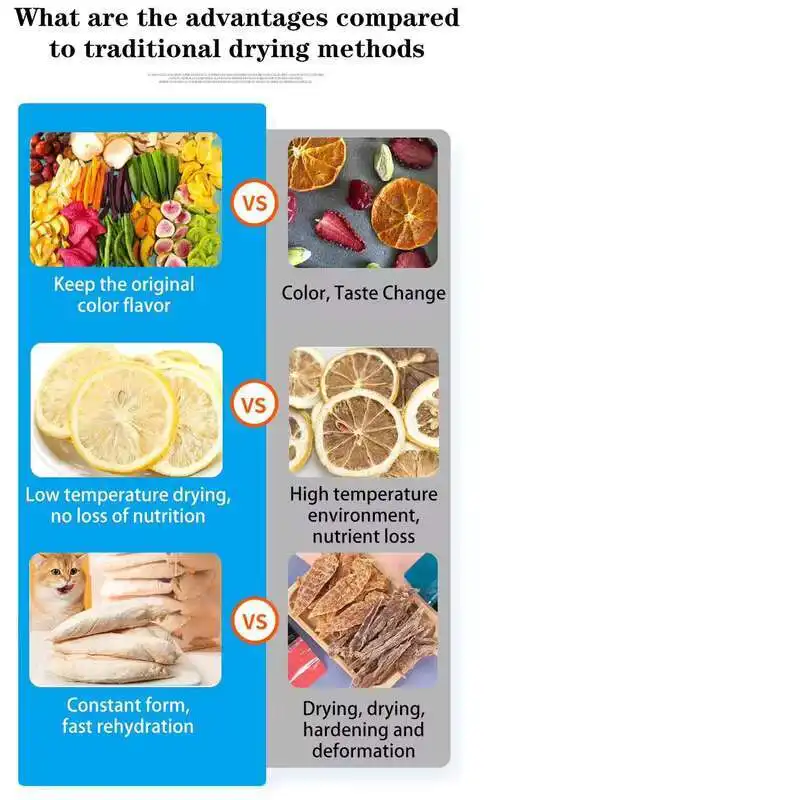 Lab Mini Lyophilizer Fruit Food Freeze Drying Machine Freeze Dried Coffee Dehydrator Vacuum Freeze Dryer Equipment For Sale