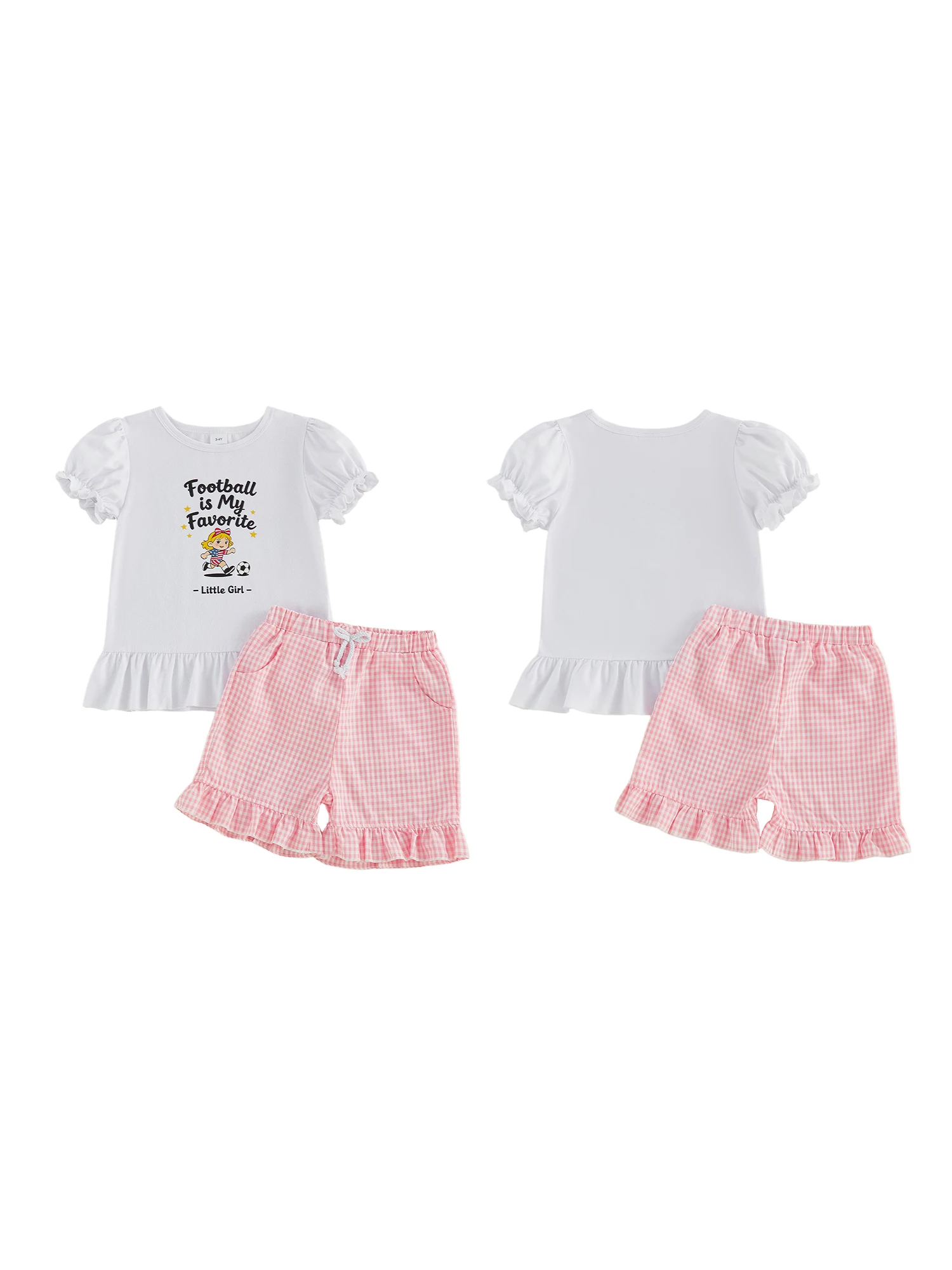 

Toddler Girl Summer Outfit Set with Cute Floral Print Short Sleeve Top and Denim Shorts - 2 Piece Casual Wear for Kids