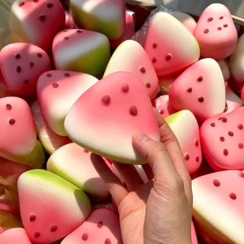Cute Watermelon Slow Rebound Squeeze Toy for Fun Stress Relief Relaxation