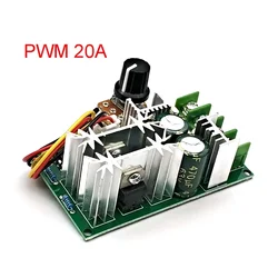 DC10-60V 12V 24V Motor Speed Control Regulator PWM Motor Speed Controller Switch 20A Current Regulator High Power Drive Module