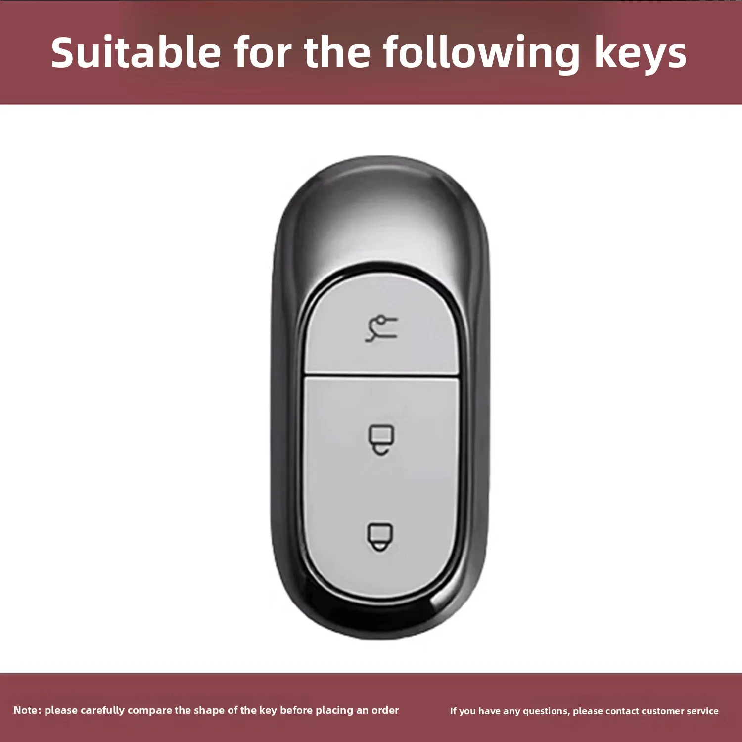 2025 New Leapmotor B10 Key Cover - 510 Vehicle 600 Metal Car Clip Modification Shell (Exclusive AC for B10 Model) 5