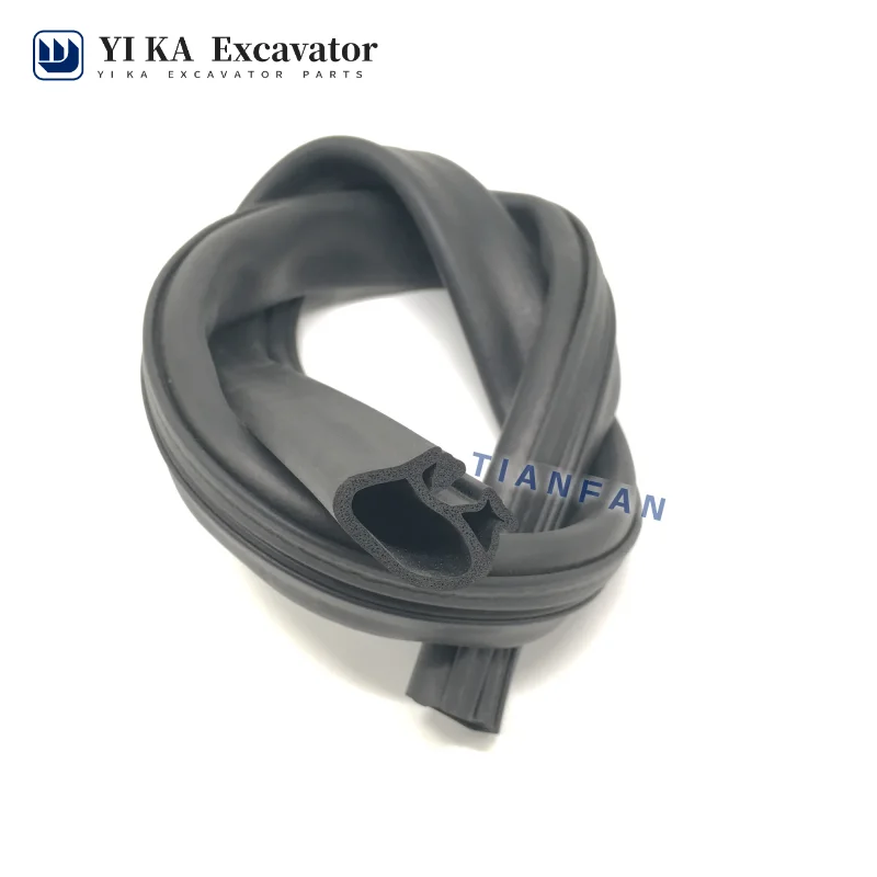 Excavator accessories For Caterpillar cat 320C/D front/lower gear middle glass sealant strip/waterproof adhesive strip