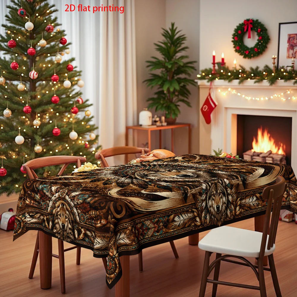 One piece, 2D flat printing, home decoration printed tablecloth, tablecloth for adding tableware to the dining tablezyc
