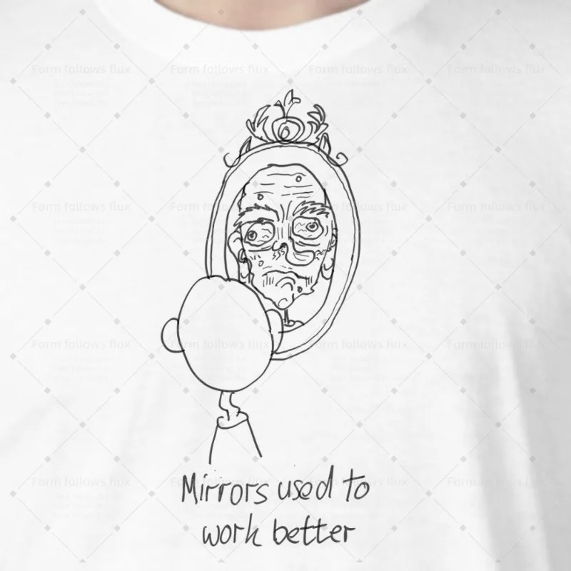 

2026 men T-Shirt Hoodie Mirrors used to work better Back in the day Daftness Family Hand Drawn Comic style Unisex S-6XL Plus Siz