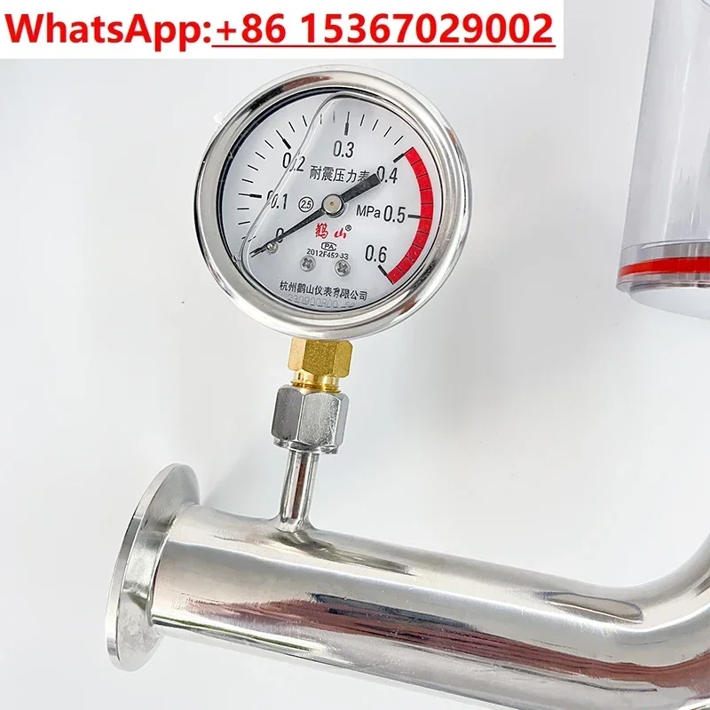 304 sanitary grade stainless steel exhaust valve safety decompression adjustable breathing fermenter pressure relief valve new