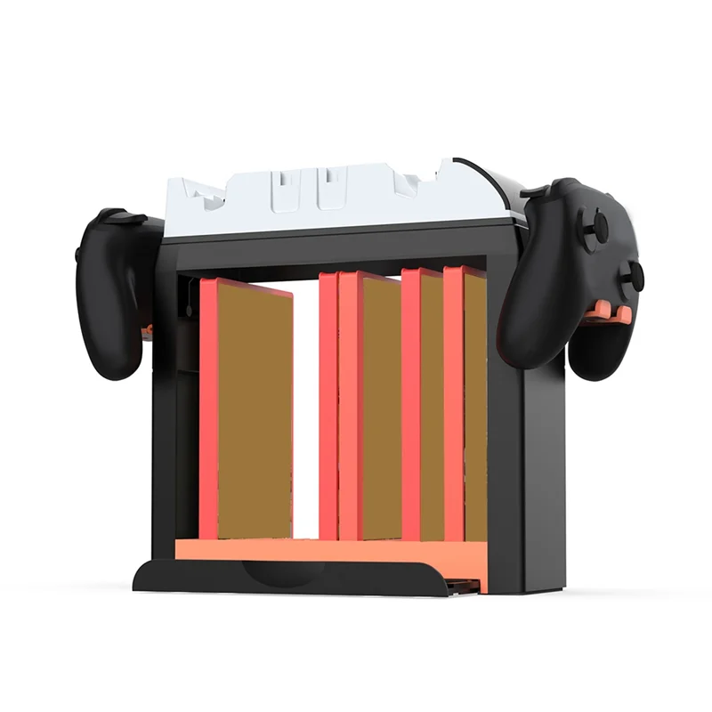 

A13E-Game Console Storage Tower Dock Station For Switch 2, Multi-Level Controller Holder And Organize Rack