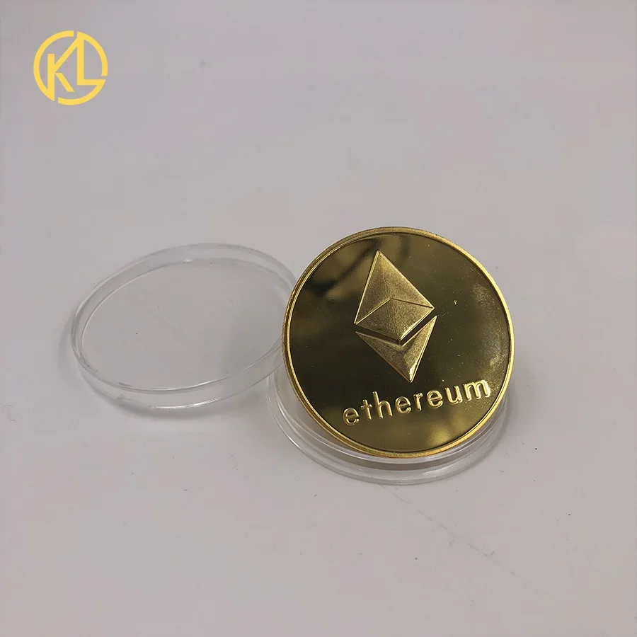 Ethereum/Litecoin/Dash/Ripple/Monero/EOS Coin Metal Physical Gold Plated Souvenir Coin  Commemorative Crypto Coin Collectible