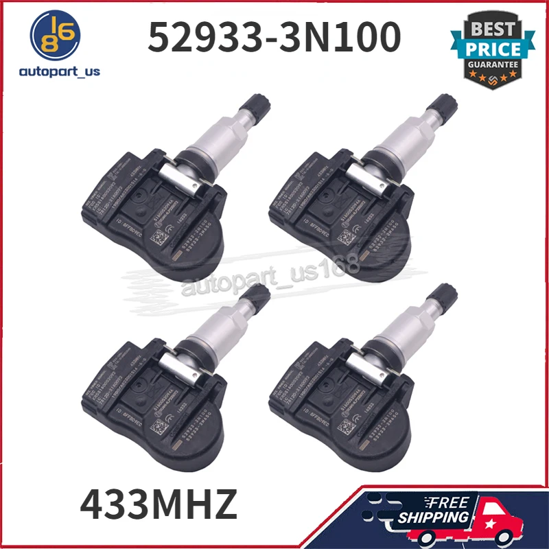 Tire Pressure Sensor 52933-3N100 For Hyundai Accent [HC] I30 [GD] Ix55 [EN] Solaris [HC] Kia Ceed [JD] Picanto [TA] Venga [YN]