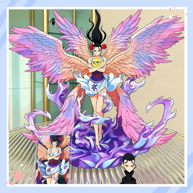 

JT Tianhui One Piece Nico Robin GK Statue Six Wings Angel Descend Double Head Sculpture Anime Collection Figure For Anime Fans