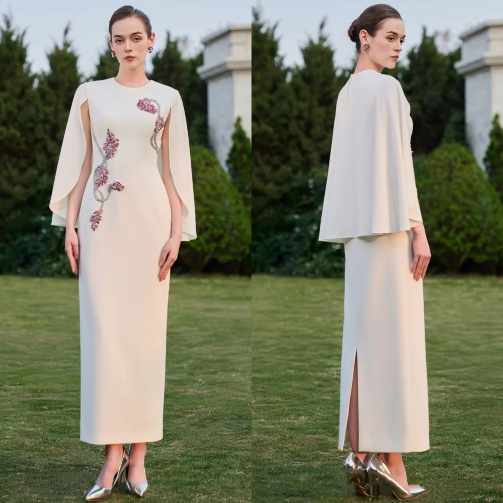 Customized Chinese Style Jersey Sequined Straight Scoop Neck Midi Dresses Bespoke Occasion Intricate Exquisite