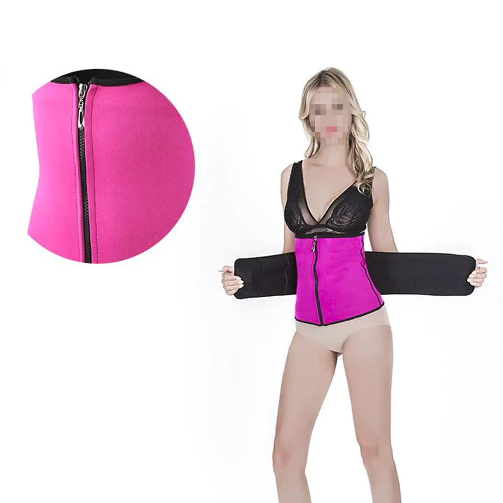 

2pcs Waist Trimmer Belt Women Shapewear Tummy Control Sweat Fitness Corset Slimming Belt For Gym Daily Use Black L Size