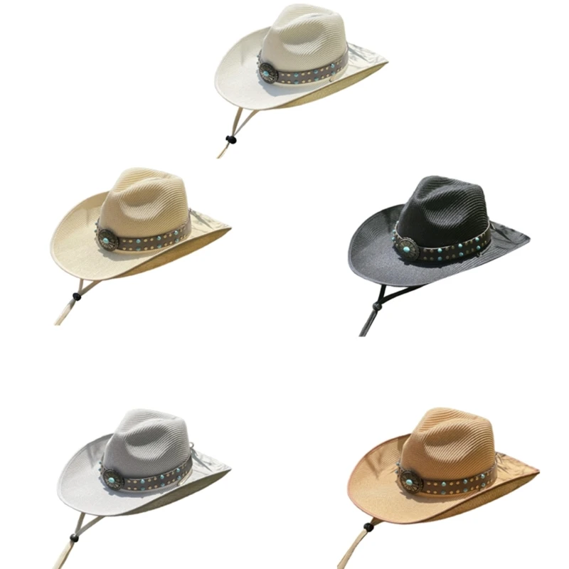 Breathable Unisex Denims Hat Western Styles Hat Sun Blocking Hat Daily Wear Hat for Picnics and Casual Outings Drop Shipping