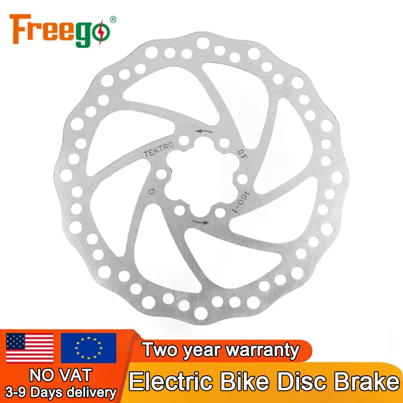 

Disc Brake Rotor 160MM 6 Hole For Freego E-Bike Thickened High Hardness Light Alloy Brake Rotor Ebike Parts