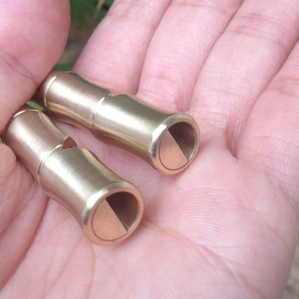 

High Decibel Brass Whistle Handmade Survival Outdoor Climbing Emergency Durable