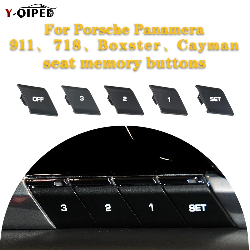 For Porsche Cayman 718 Panamera 911 Boxster Seat Memory Button Switch OFF SET Key 981C 982C 970.1 970.2 991.1 991.2 970613104