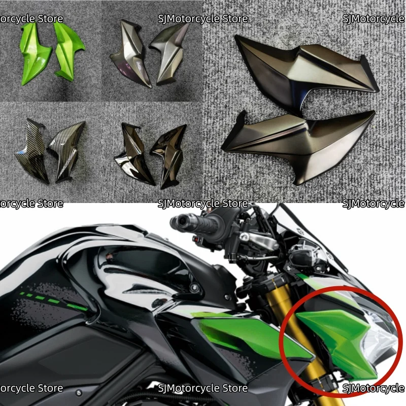 

Передняя боковая крышка для носа мотоцикла, обтекатель панели фары, подходит для KAWASAKI Z 900 ZR900 Z900 2020 2021 2022-2024
