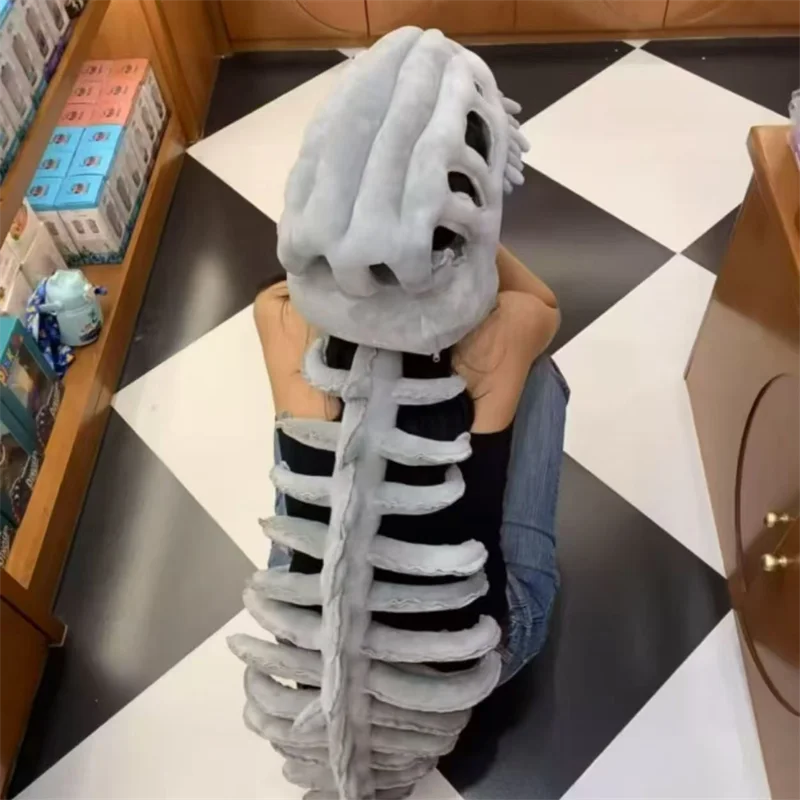 Esqueleto de dinosaurio para adultos y niños, tocado de Cosplay Unisex, máscara de calavera de tiranosaurio, tocado de fantasma, accesorios de felpa para Halloween