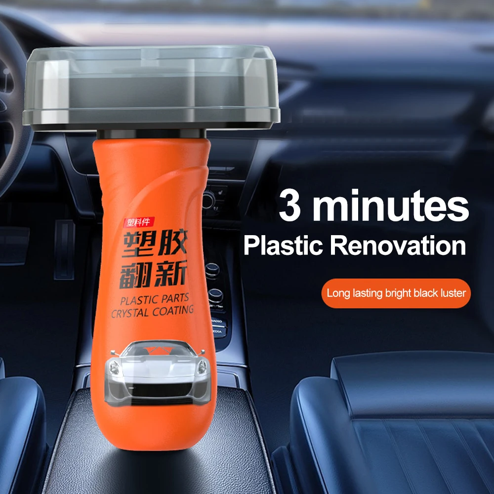 

Car Plastic Renovation Restorer Crystal Plated Coating Agent Part Scratches Leather Repair Console Dashboard Polishing Cleaner