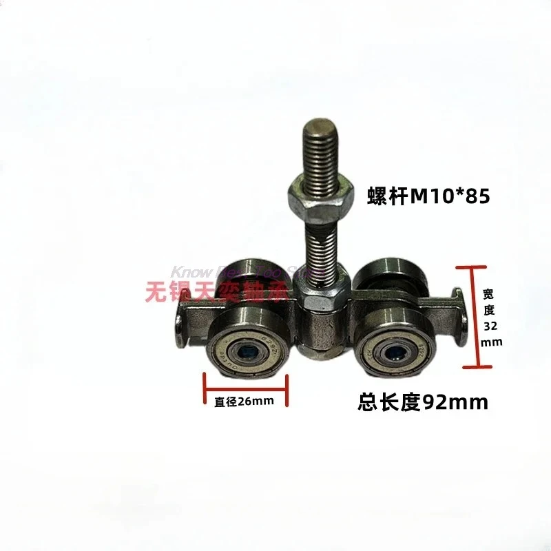 1PCS C40 sliding door 4-wheels pulley bearing for sliding door track hanging rail lifting trolley sliding trolley 40*40/35*2mm