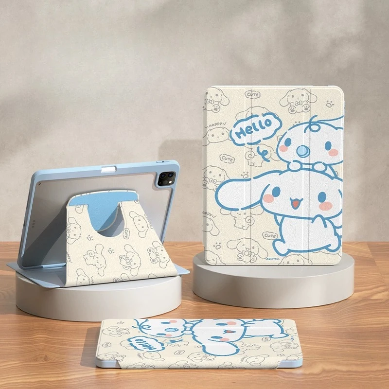 

Sanrio Cinnamoroll for iPad Case ipad 10 11 A16 10.9in 11in Tablet Cover Air3 4 5 M2 M3 Pro 4 5 6 12.9in M4 13in Protective case