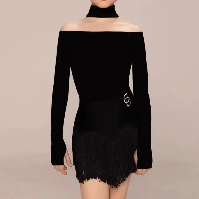 

Новый стильный танцевальный костюм для девочек на весну: топ для тренировок, высококачественная одежда для танцев (джинс, самба, би-файтинг, ча-ча-ча, румба)