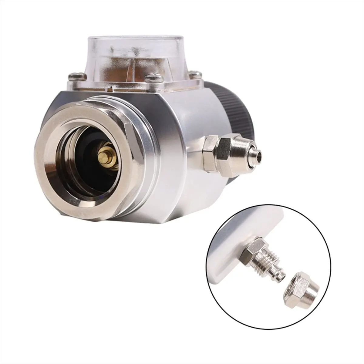 ตัวปรับแรงดันแก๊สขนาดเล็ก ตัวปรับแรงดันโซดา เครื่องชาร์จ Co2 0-90PSI สำหรับเครื่องทำโซดา ขวดโซดาเบียร์ TR21-4 B-TCES