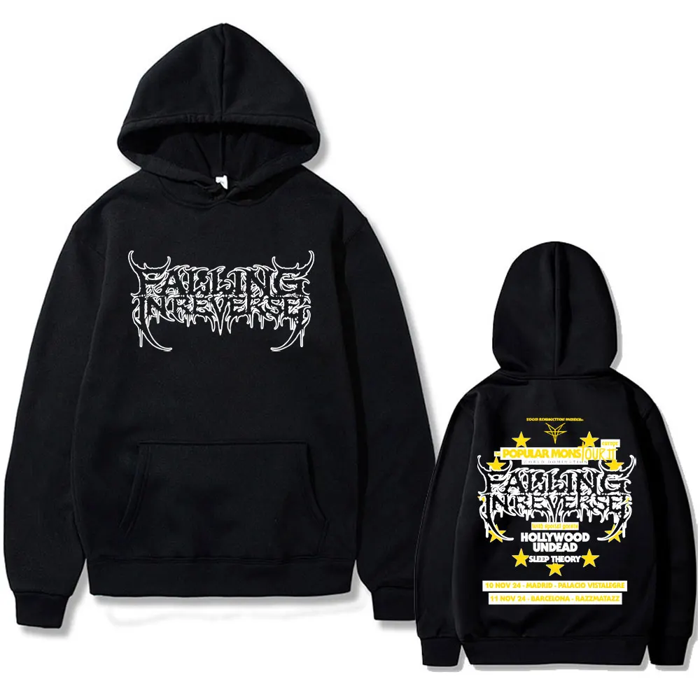 

Falling in Reverse The Popular Mons Europe World Tour Hoodie Men Women Rock Vintage Oversized Sweatshirt Men's Casual Pullover
