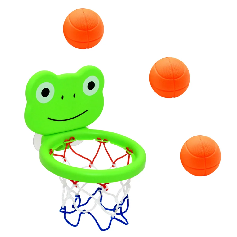 1Sets Bathroom Basketball for Children Bath Play Improves Movement Skills Indoor Active Play Shower Fun Kit Basketball Toys
