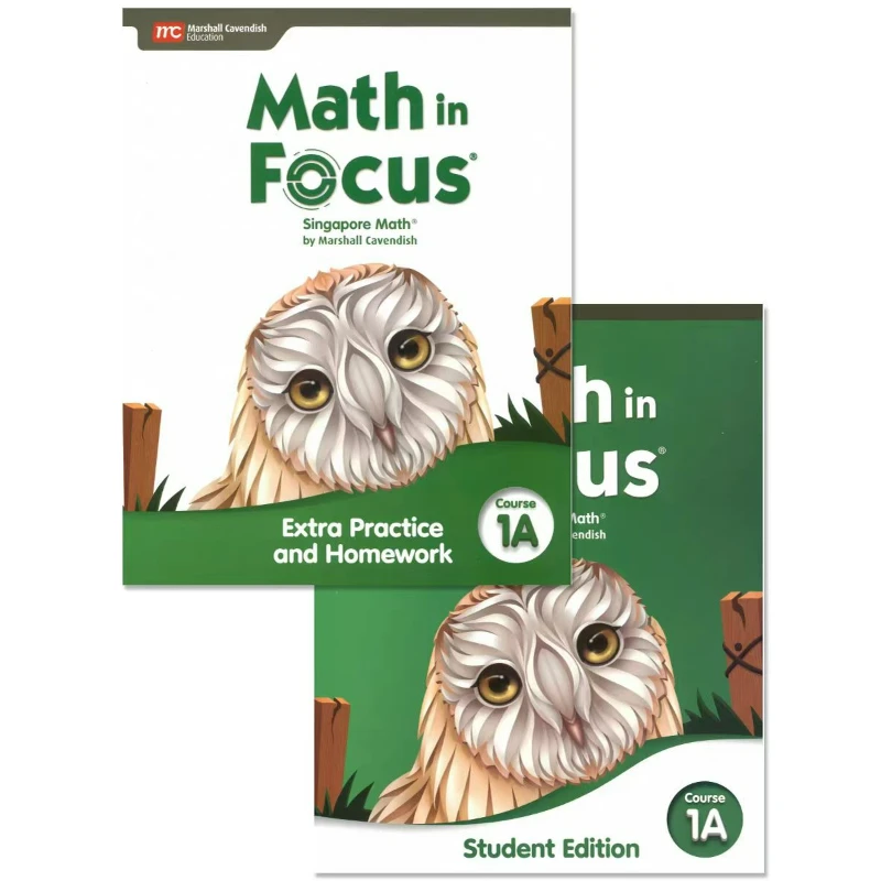 Curso de matemática em foco 1A-3B Singapura Livro didático de matemática e livro de exercícios Inglês Livros originais de aprendizagem de matemática para adolescentes