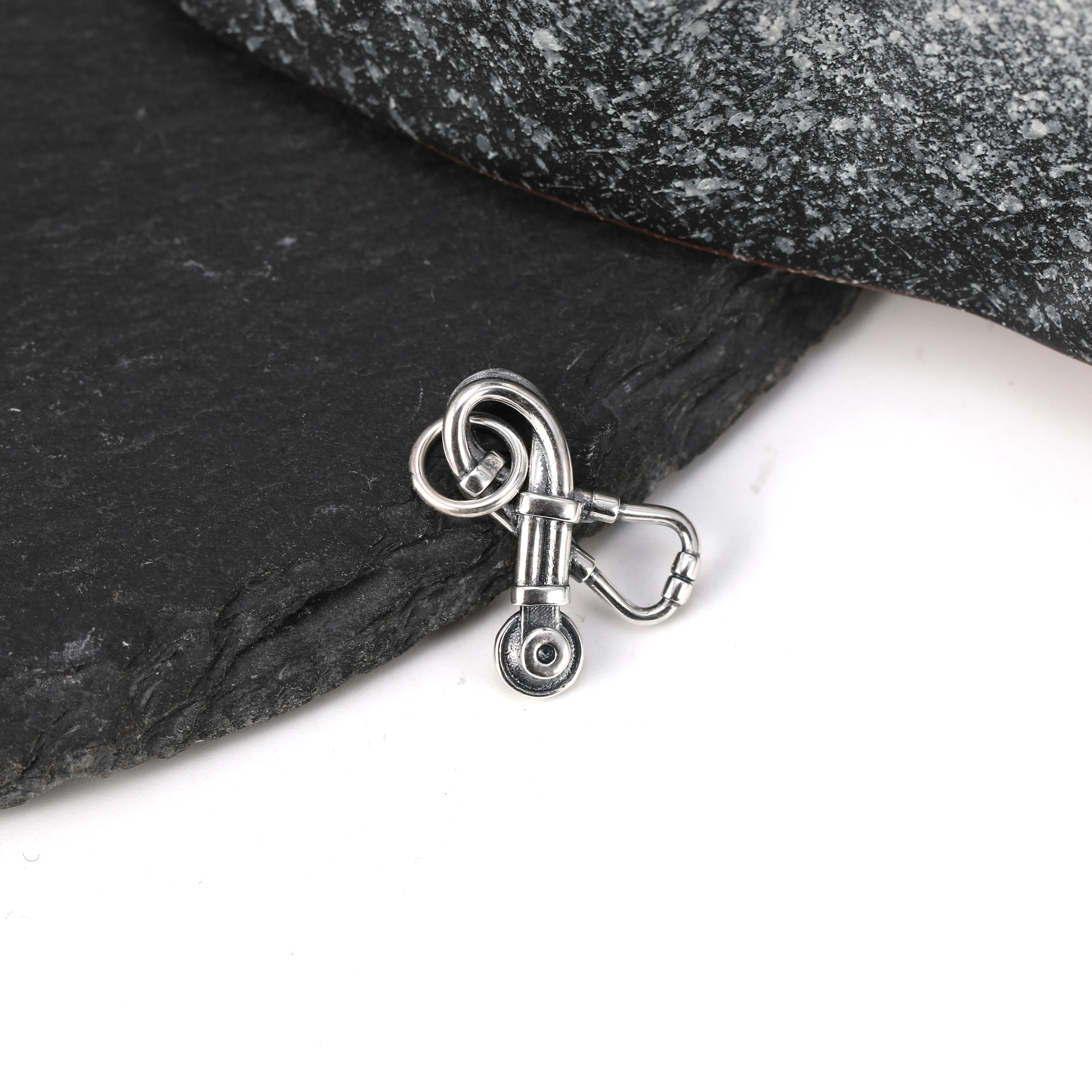 

DJ219 genuine 925 sterling silver fashionable and exquisite keychain accessory stethoscope pendant