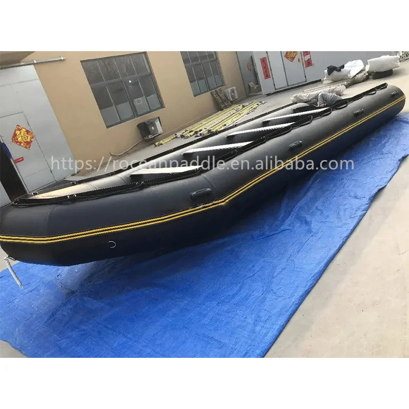 800 سنتيمتر 8 متر الصين OEM مصنع ISO 6185 CE شعار مخصص معتمد قارب إنقاذ الصيد القابل للنفخ مع أرضية الألومنيوم