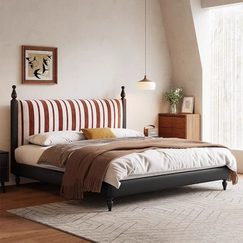 American chenille removable and washable 1.5-meter flush-edged small apartment fabric soft bed, modern simple 1.8-meter