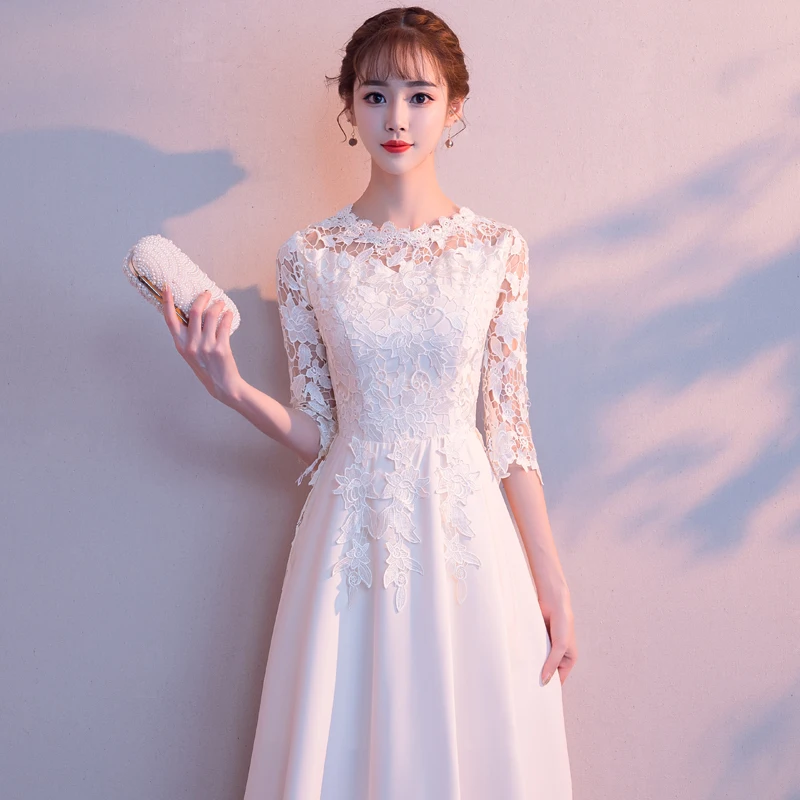 ele-white-aduation-evening-gown-women's-high-end-ball-skirt-fairy-aosphere-host-casual-wear-korean-sle-beaded-mid-w