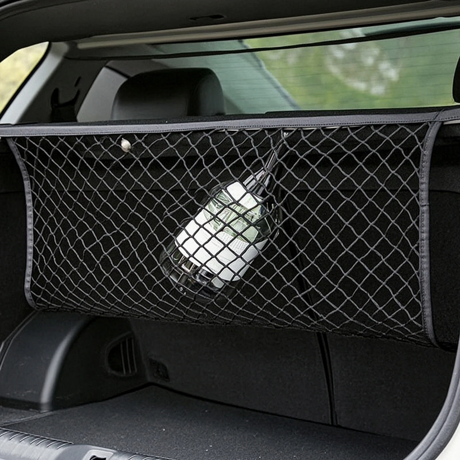 Car Trunk Organizer - Dwuwarstwowa elastyczna siatka bagażowa do samochodu,
