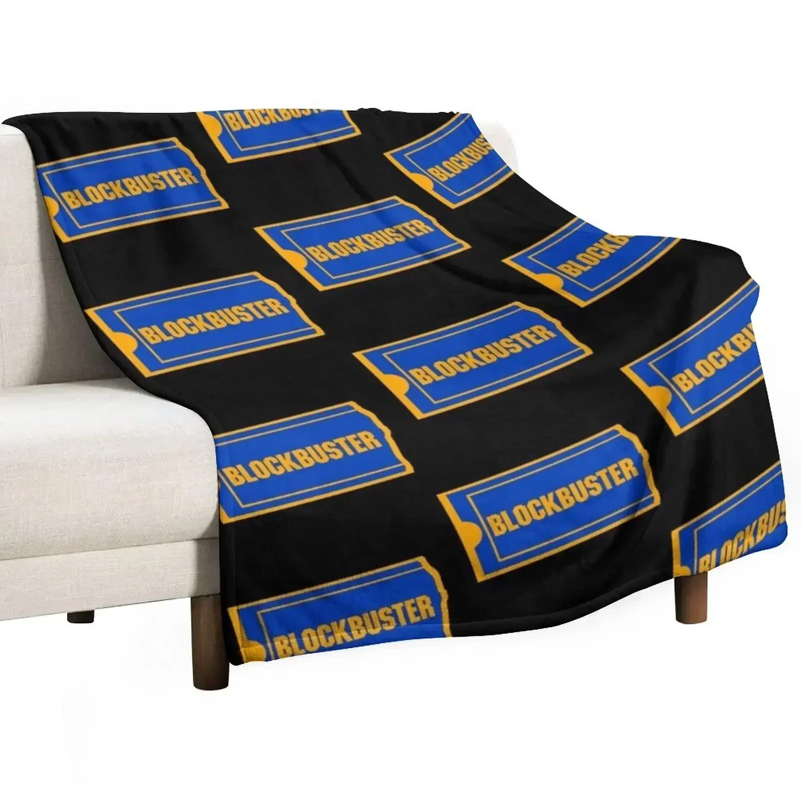 

Blockbuster Logo Throw Blanket Thermals For Travel Nap warm for winter Travel Blankets