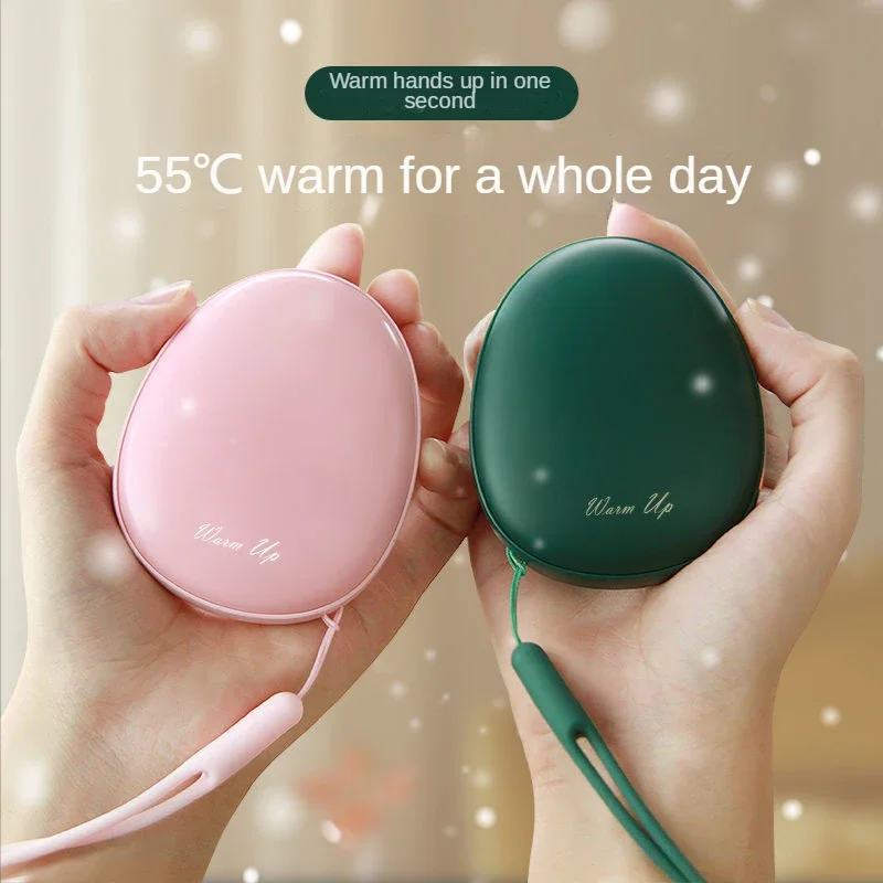 Electric Hand Warmers Rechargeable Charging Treasure 2 In 1 Portable Hands Warming Baby Winter Mini USB Heater Power Bank Cute