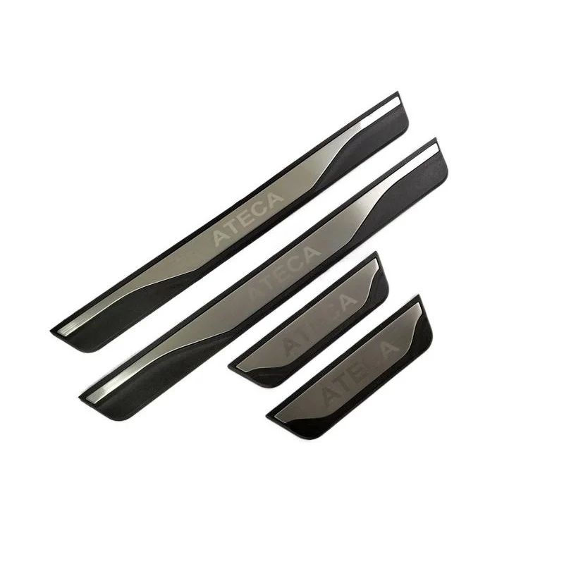 4PCS/Lot For 2016-2021 SEAT ATECA KH7 ABS Stainless Steel Auto Car Door Sill Pedal Welcome Scuff Plate Decoration Cover