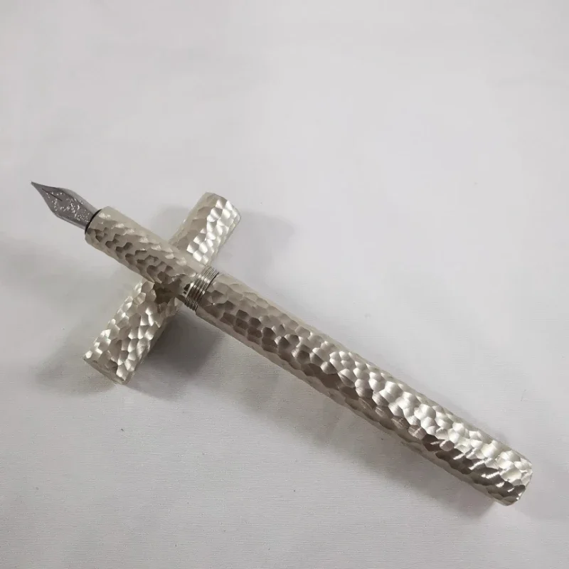 penna-stilografica-con-martello-fatto-a-mano-in-ottone-bianco-ottone-ef-f-038-05mm-germania-importata-schmidt-pennino-pratica-calligrafia-penna-di-cancelleria